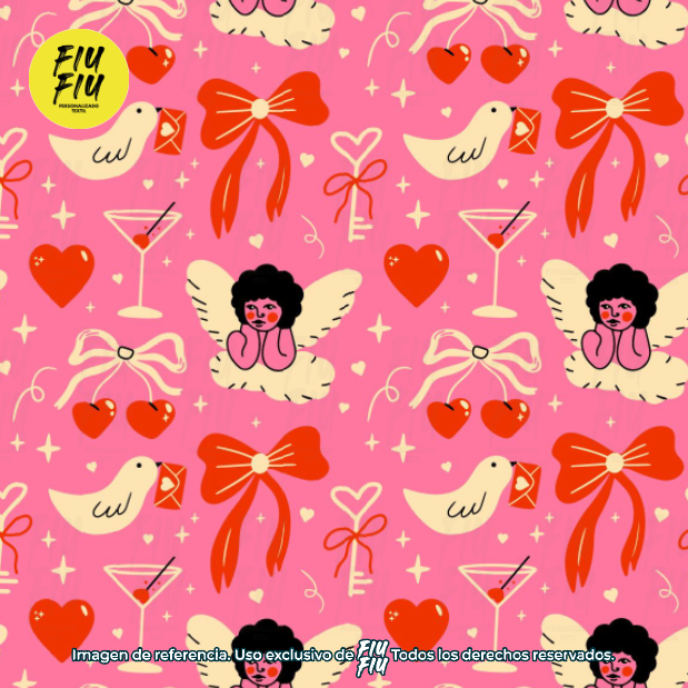 Estampado Amor Burbujeante