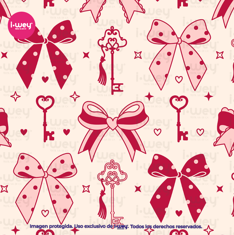 Estampado Llaves del Corazón