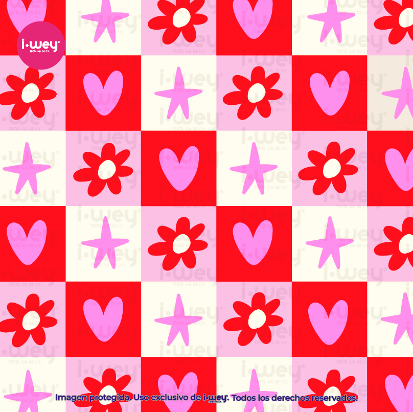 Estampado Starry Love Grid