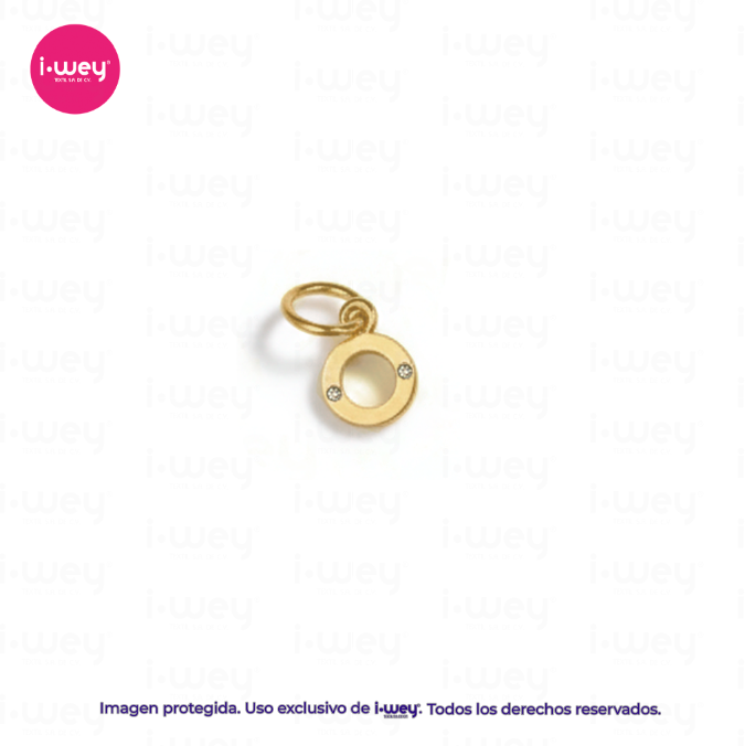 Dije de Letra Con Diamante