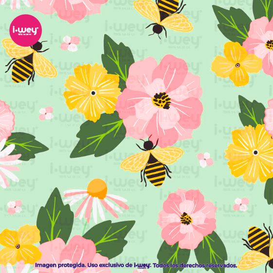 Estampado Zumbido Flori