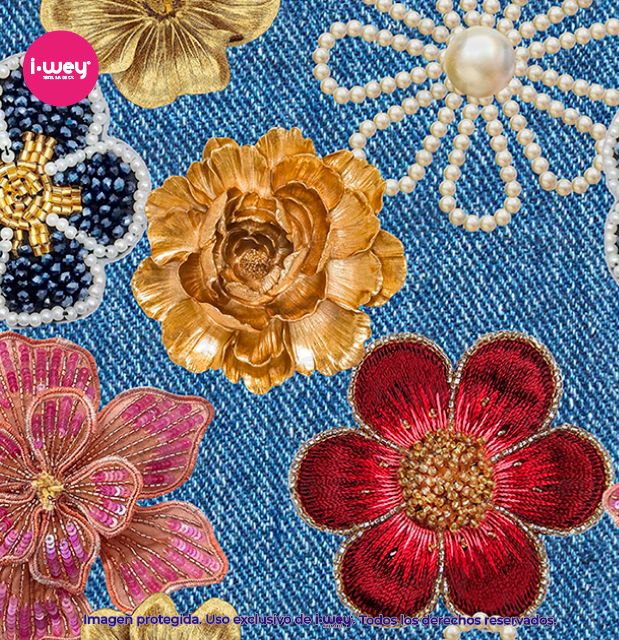 Estampado Little Flower Jeans