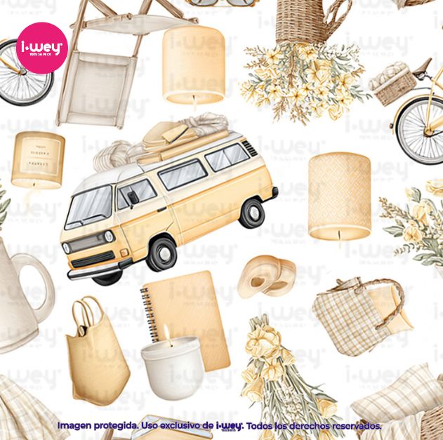 Estampado Flower Van