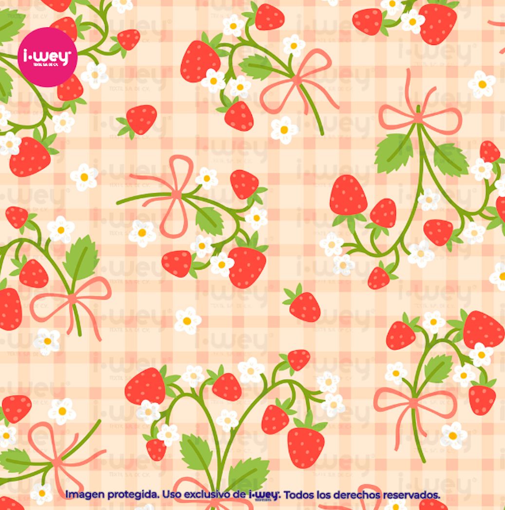 Estampado Sweet Strawberry Party
