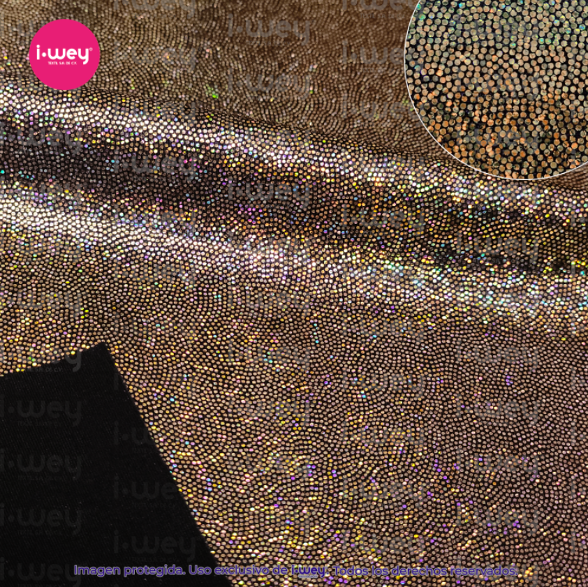 Licra Holograma Puntini Tornasol