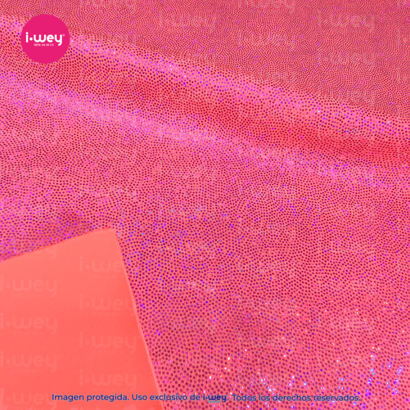 Licra Holograma Puntini Tornasol