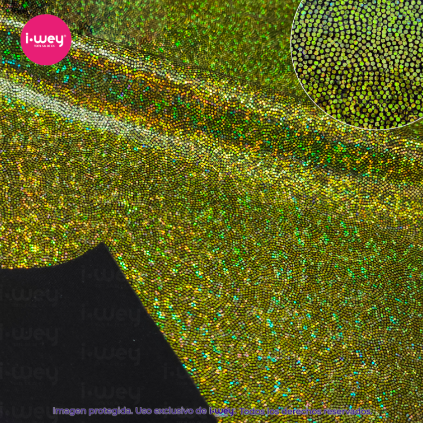 Licra Holograma Puntini Tornasol