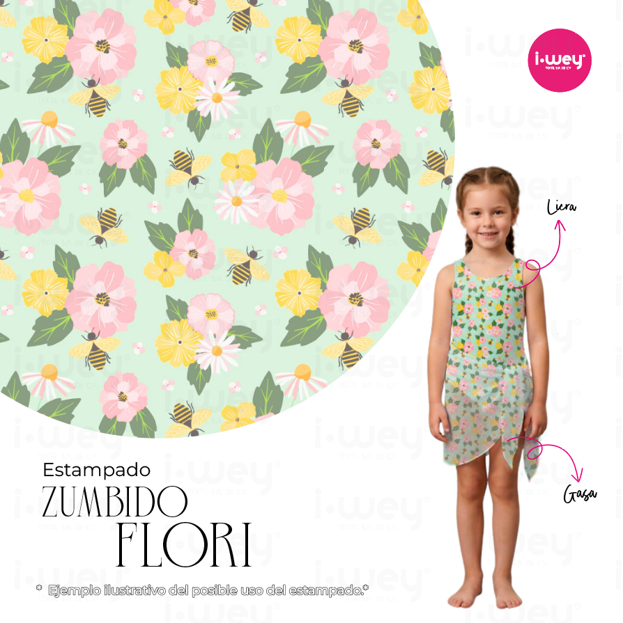 Estampado Zumbido Flori