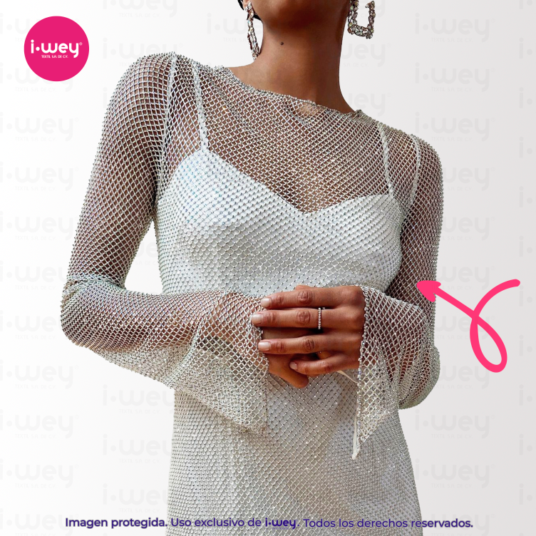 Malla Fishred con Diamante