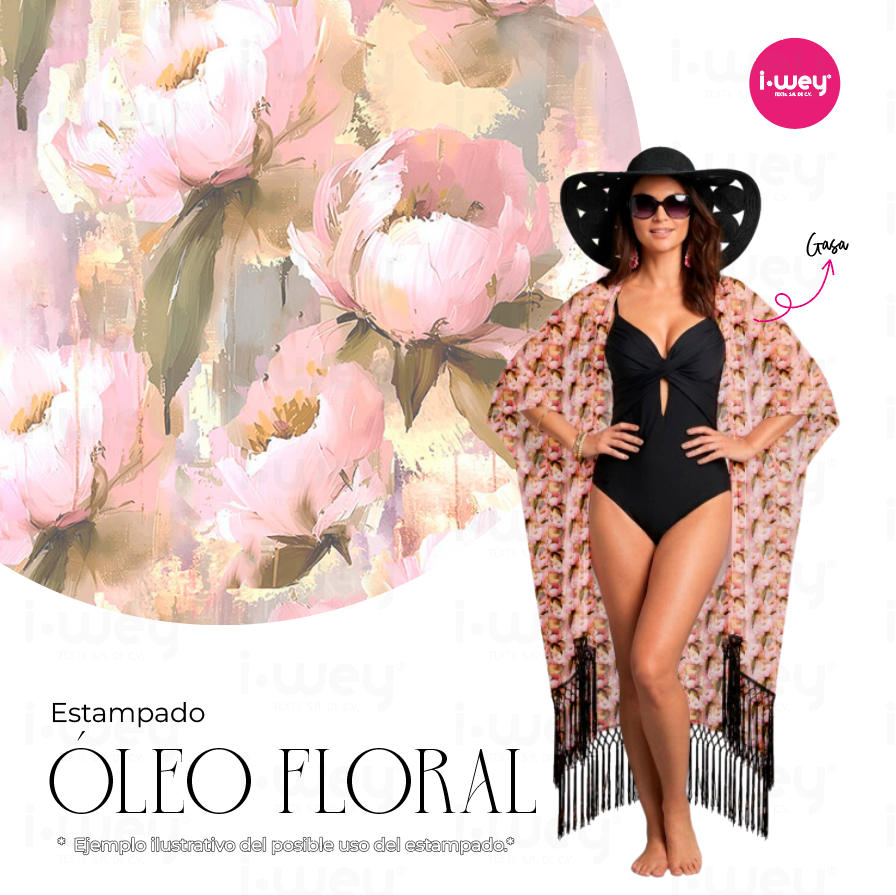 Estampado Óleo Floral