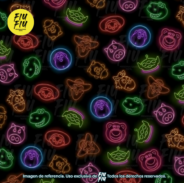Estampado Neon Toys