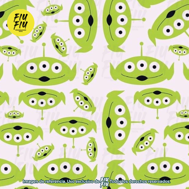 Estampado Marcianitos Espaciales
