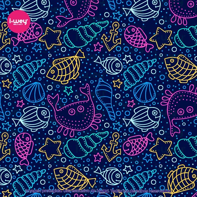 Estampado Aqua Neon