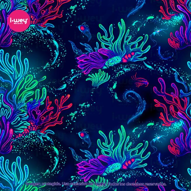 Estampado Luminous Reef