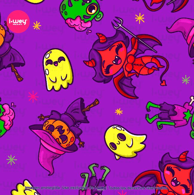 Estampado Brujitas Fluo