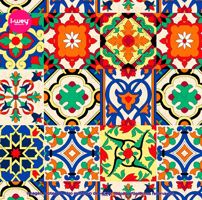 Estampado Mosaico Mex