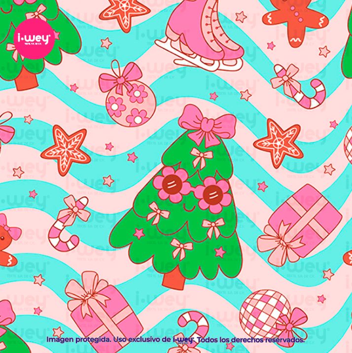 Estampado Arbolitos Festivos