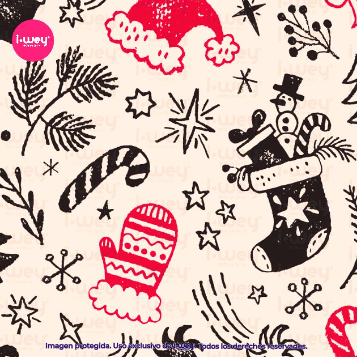 Estampado Boceto Festivo